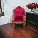 Ver imagem 2 de Poltrona Clássica Vermelho com Detalhes Dourado - 167x117x97 Prime Home Decor 15342