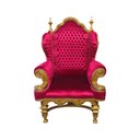 Ver imagem 1 de Poltrona Clássica Vermelho com Detalhes Dourado - 167x117x97 Prime Home Decor 15342