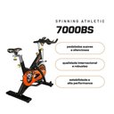 Ver imagem 6 de Bicicleta Spinning Athletic Advanced 7000BS Disco de Inércia 20kg Suporta 150kg Profissional