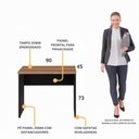 Ver imagem 3 de Escrivaninha Mesa Escritório 90cm Multimóveis CR25319
