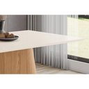 Ver imagem 3 de Mesa P- Cozinha Olivia SC119 C- Tampo Madeirado Reto 160x90cm Nature-Off White - Henn