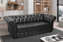 Ver imagem 1 de Namoradeira Chesterfield 186cm Preto com Capitonê
