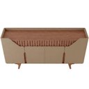 Ver mais imagens de Aparador Buffet para Sala de Jantar 4 Portas 2 Gavetas Ripadas 180cm Volga B02 Fendi Freijó - Lyam