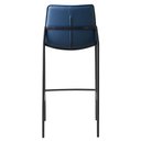 Ver imagem 5 de Kit 2 Banquetas Altas Eulália Rivatti 103 Cm (altura) em Pu Azul Entardecer com Base em Aço