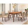 Conjunto Mesa C024/B 1.40 em Metalon 6 Cadeiras Bm Tubulares - 2