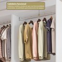 Ver imagem 7 de Guarda-Roupa Modulado sem Portas 2 Gavetas 4 Prateleiras Estante Versatille Yescasa