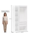Ver imagem 3 de Guarda-Roupa Modulado sem Portas 2 Gavetas 4 Prateleiras Estante Versatille Yescasa