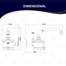 Torneira Elétrica Plus P/ Cozinha Parede Bica Horizontal 4 T Branco e Cromado 127v 4800w Durín - 4