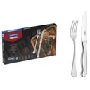 Ver imagem 1 de Jogo para Churrasco Tramontina Zurique em Aço Inox Facas Jumbo Fio Serrilhado Alto Brilho 12 Peças