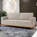 Ver imagem 2 de Sofá Living 180cm 3 Lugares Kayrós D05 Bouclê Bege - Mpozenato