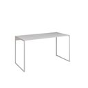 Ver imagem 3 de Escrivaninha Industrial Grécia 120x53 Ferro Branco Tampo Branco