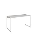 Ver imagem 2 de Mesa Escrivaninha Home Office Industrial Grécia de 120x53 Ferro Branco Tampo Branco
