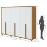 Guarda Roupa Casal 6 Portas 5 Gavetas Únique Móveis Lopas - 3