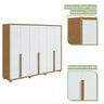 Guarda Roupa Casal 6 Portas 5 Gavetas Únique Móveis Lopas - 4