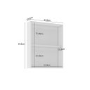 Ver imagem 2 de Armário Aéreo Banheiro 1 Porta com Espelho Branco