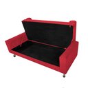 Ver imagem 4 de Recamier Baú Félix Solteiro 160 cm Suede - ADJ Decor - Vermelho