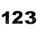 Ver imagem 1 de Número Residencial Kit 3 Und em Acm com Dupla Face 3m Preto