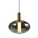 Ver imagem 2 de Lustre Pendente Skylight Spia 4090 19cm Led Bivolt Dourado / Fumê