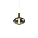 Ver imagem 1 de Lustre Pendente Skylight Spia 4090 19cm Led Bivolt Dourado / Fumê