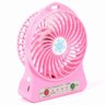 Mini Ventilador Portátil Mesa Usb com 3 Velocidades Potente Rosa - 1