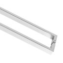 Ver imagem 2 de Puxador Porta de Madeira ou Vidro 3cm x 1,5cm Inox 304 - Polido Loja da Indústria 815mm x 800mm