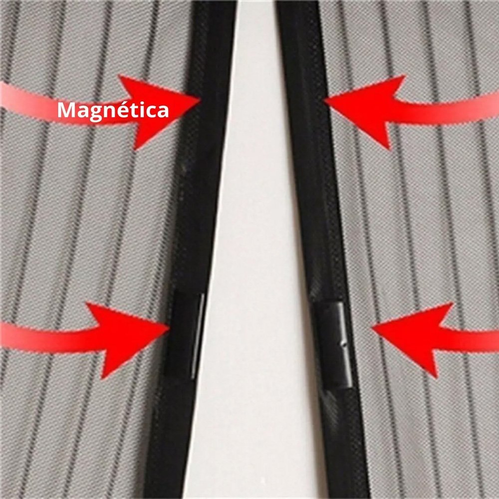 Cortina Magnética Tela Mosquiteira Fechamento Automático Anti-Mosquito Inseto Pernilongo Mosca 100x2 - 8
