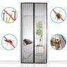 Cortina Magnética Tela Mosquiteira Fechamento Automático Anti-Mosquito Inseto Pernilongo Mosca 100x2 - 1