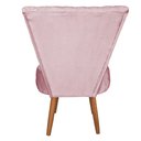 Ver imagem 4 de Poltrona Decorativa Royal Metalasse de Luxo Slk Decor Rosa Claro