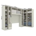 Ver imagem 4 de Guarda-roupa Casal Modulado Seletto 10 Portas 3 Gavetas Areia Hp - Henn
