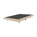 Ver imagem 3 de Base Box Japonesa Flutuante Cama Cais Casal Linho Bipartida Base para Colchão Quarto Bege