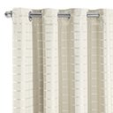 Ver imagem 1 de Cortina Blecaute Xadrez Bege 2,70m X 2,30m - Eddi Casa