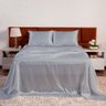 Jogo de Cama Cetim Charmouse Prata 4 Peças Casal Casa Dona - 2