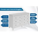 Ver imagem 7 de Cômoda Casal Horizontal Maggiore C/ 6 Gavetas Rovere - Lopas