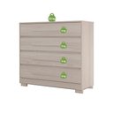 Ver imagem 6 de Cômoda 4 Gavetas Espaçosas Mdf Vanilla Miray Shop Jm