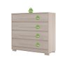 Cômoda 4 Gavetas Espaçosas Mdf Vanilla Miray Shop Jm - 6