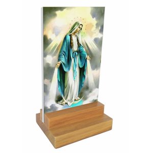 Placa Decorativa e Display de Mesa Virgem Maria