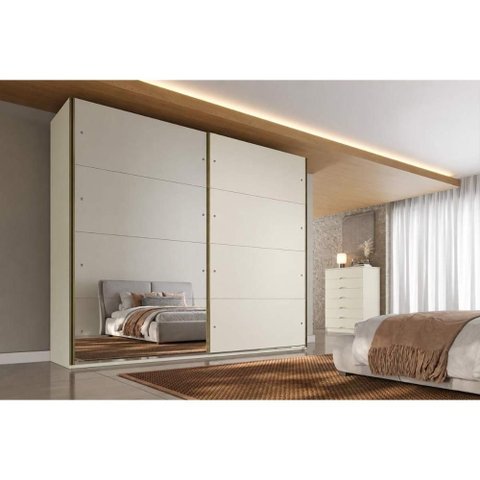Guarda Roupa Casal 2 Ptas 1ESP 6GAV Hanover Off White Europa