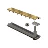 Ralo Linear Elleve Versatile 4253 50cm Saída na Extremidade com Tampa Gold - 1