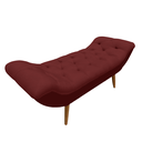 Ver imagem 2 de Recamier Sofá Calçadeira 1,6 M Realeza:suede Marsala