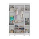 Ver imagem 5 de Guarda-roupa Infantil 122cm 4 Portas e 2 Gavetas Allegra Multimóveis Mp4443 Branco/off White Branco