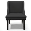 Ver imagem 7 de Kit 2 Cadeiras Decorativas Sala de Jantar Base Fixa de Madeira Firenze PU Preto Fosco G19 - Gran Bel