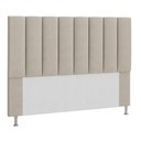 Ver imagem 1 de Cabeceira Cama Box Queen Carla 1,60cm Suede Bege Visammer