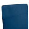 Kit 2 Cadeiras de Jantar Cozinha Industrial Lexa Veludo - Élpis Móveis - Azul Marinho - Dourada - 8