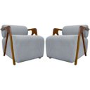 Ver imagem 1 de Kit 2 Poltronas Decorativas para Sala Chloe Bouclé Persa Premium