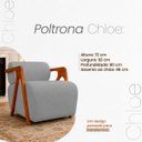 Ver imagem 7 de Kit 2 Poltronas Chloe Decorativas Orgânicas Bouclé Premium de Luxo Sala Quarto Recepção Encosto Rolo