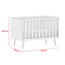Quarto de Bebê Melinda 100% Mdf com Berço Americano Retrô Ana Branco e Colchão Prorelax - 9