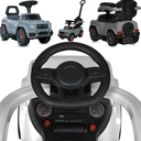 Ver imagem 3 de Carrinho Eletrico com Empurrador Bandeirante Jipe 4 em 1 6v Cinza