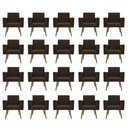 Ver imagem 1 de Kit 20 Poltronas: Elegância e Glamur Absolutos no Salão Marrom