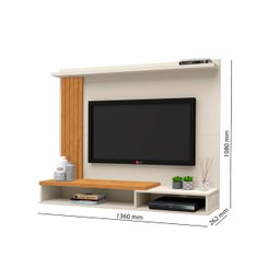 Painel Para TV até 52 Polegadas Intense Ripado com Prateleira - Móvebrinque - 6