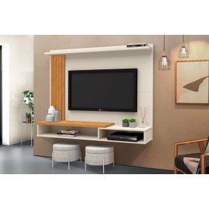 Painel Para TV até 52 Polegadas Intense Ripado com Prateleira - Móvebrinque